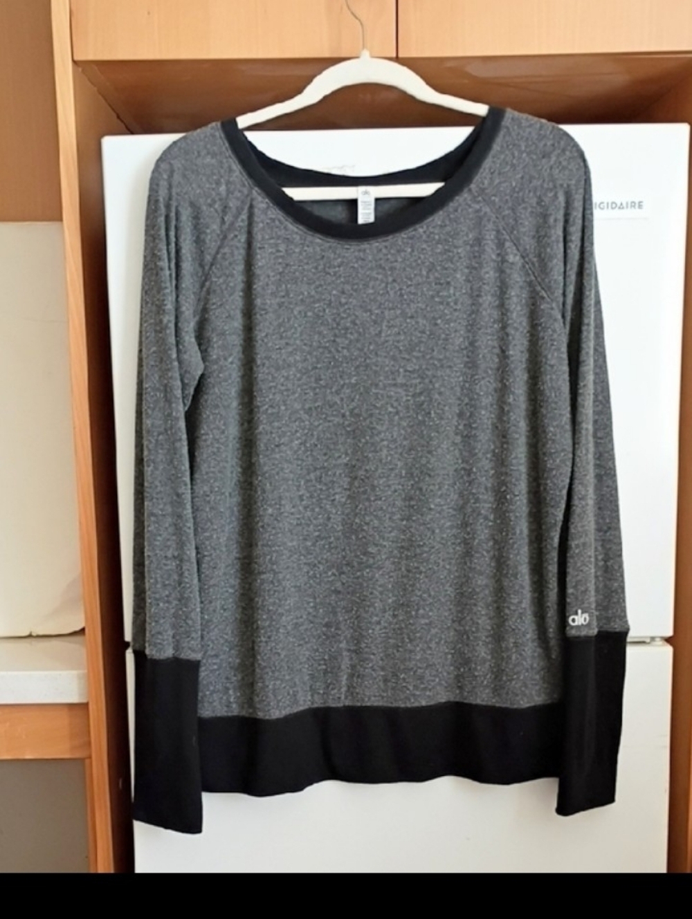 Alo Yoga Fleece Textured Sweater Sweatshirt sz L